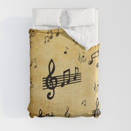 Music Notes Duvet Cover