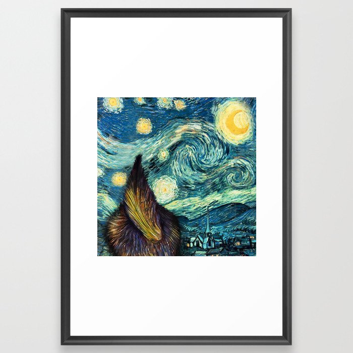 Miko's Starry Night Framed Art Print