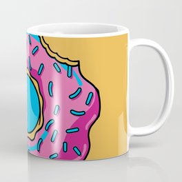 Donut in Pink with Blue sprinkels Coffee Mug