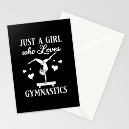 Gymnastic Tumbling Athletes Coach Gymnast Stationery Card