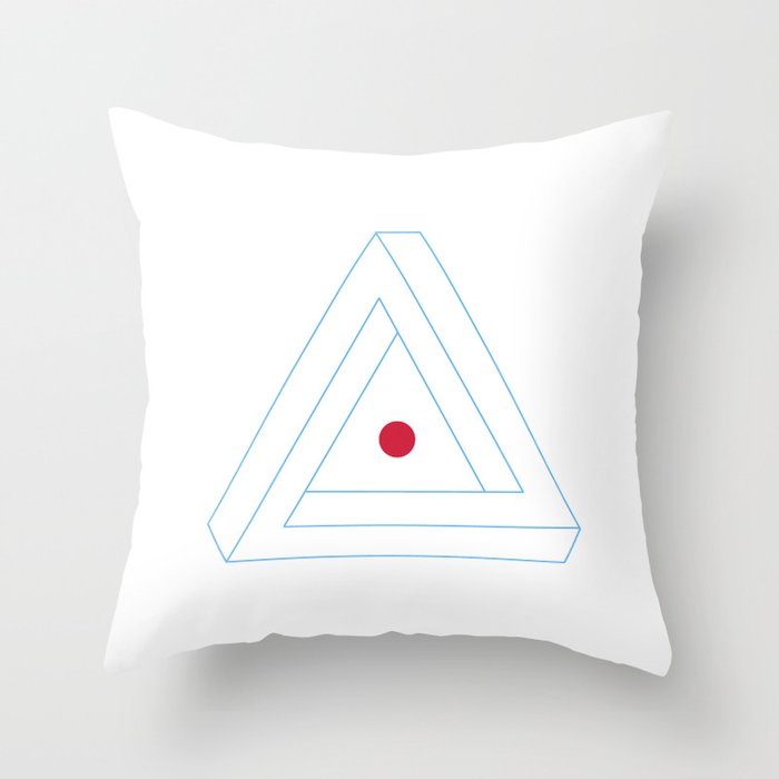 Bermudas Triangle Throw Pillow