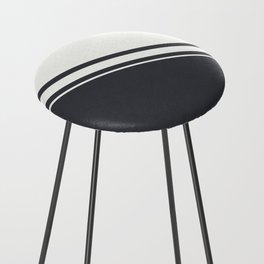 Deep Blue Modern Abstract Minimalist Counter Stool