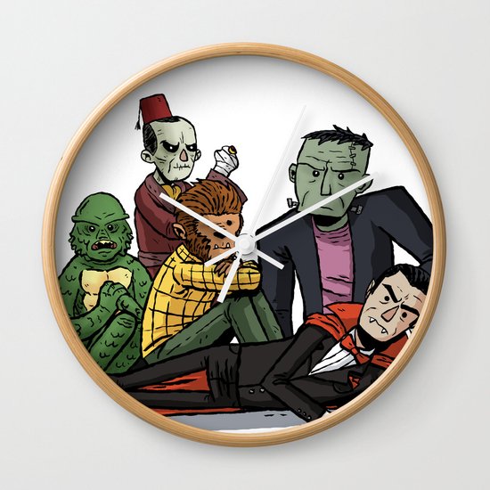 The Universal Monster Club Wall Clock