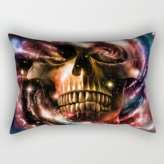 Space Skull II Rectangular Pillow