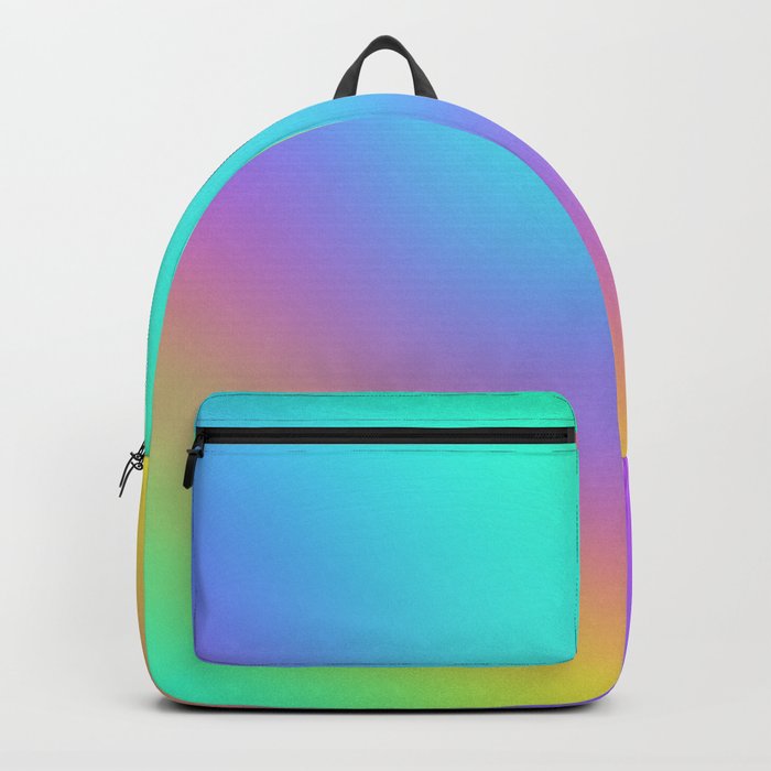 Bright Freeform Rainbow Gradient Backpack