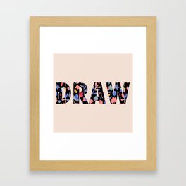 Draw Framed Art Print