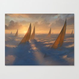 Cloud Regatta Canvas Print