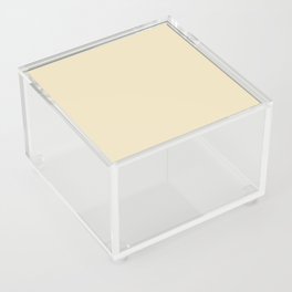 Light Neutral Beige Solid Color Hue Shade - Patternless Acrylic Box