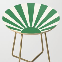 Green retro Sun design Side Table