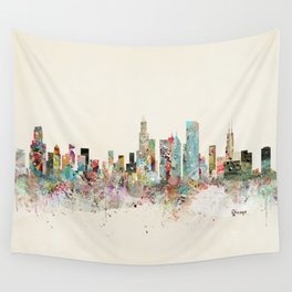 chicago skyline Wall Tapestry