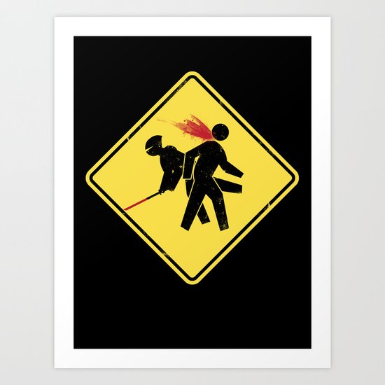 Ninja X-ing Art Print