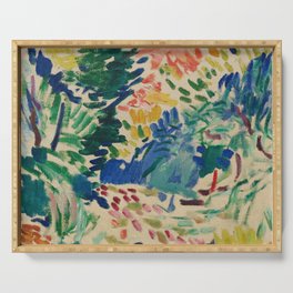 Landscape at Collioure - Henri Matisse - Exhibition Poster Serving Tray