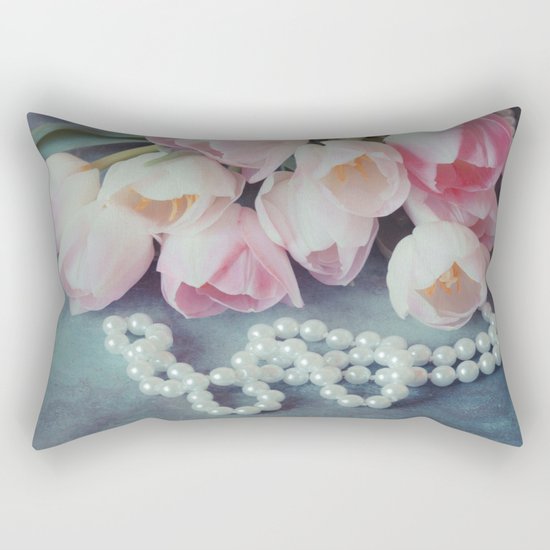 Tulips and Pearls Rectangular Pillow