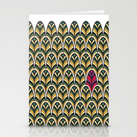 Rubine Feather Stationery Cards