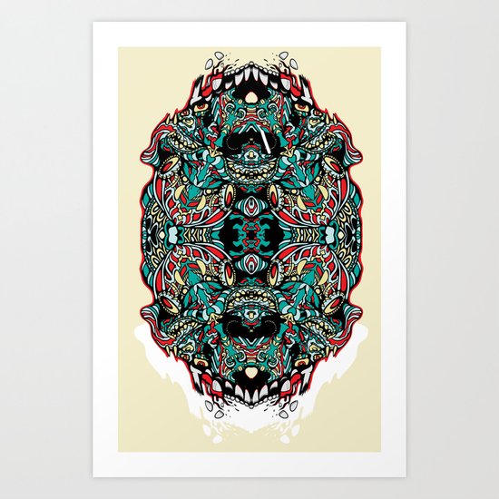 Skull Cathedral Art Print