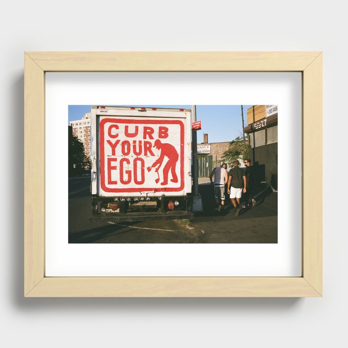 Curb Your Ego  Recessed Framed Print