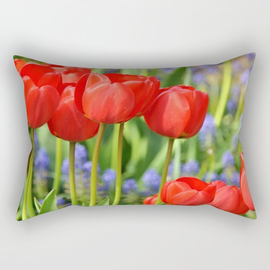 RED TULIPS Rectangular Pillow