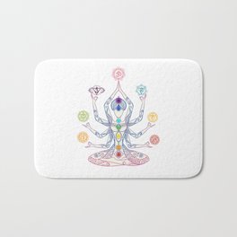 Chakra Bath Mat | Meditate, Meditation, Chakraart, Seven, 7, Rainbow, Yogi, Rainbows, Yoga, Girly 