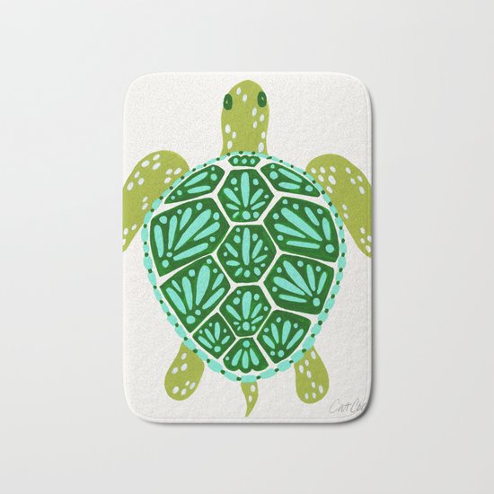 Sea Turtle – Green Palette Bath Mat