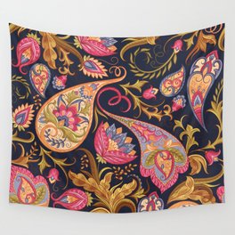 Seamless Paisley Pattern Wall Tapestry