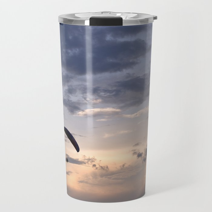 Paramotor in a Peach Sky - Florida, USA Travel Mug