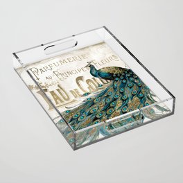 Peacock Jewels Acrylic Tray