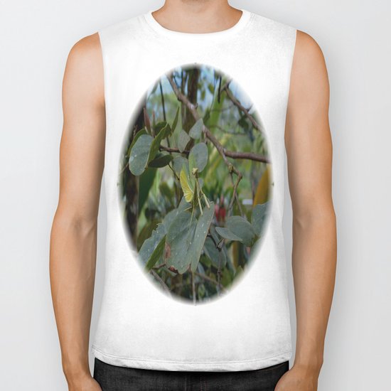 Grasshopper looking for next jump Biker Tank