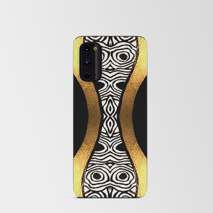 Black and Gold Android Card Case
