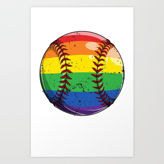 Baseball LGBT Gay Pride Shirt for Men Women Boys Girls Sports