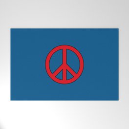 Peace Sign Welcome Mat