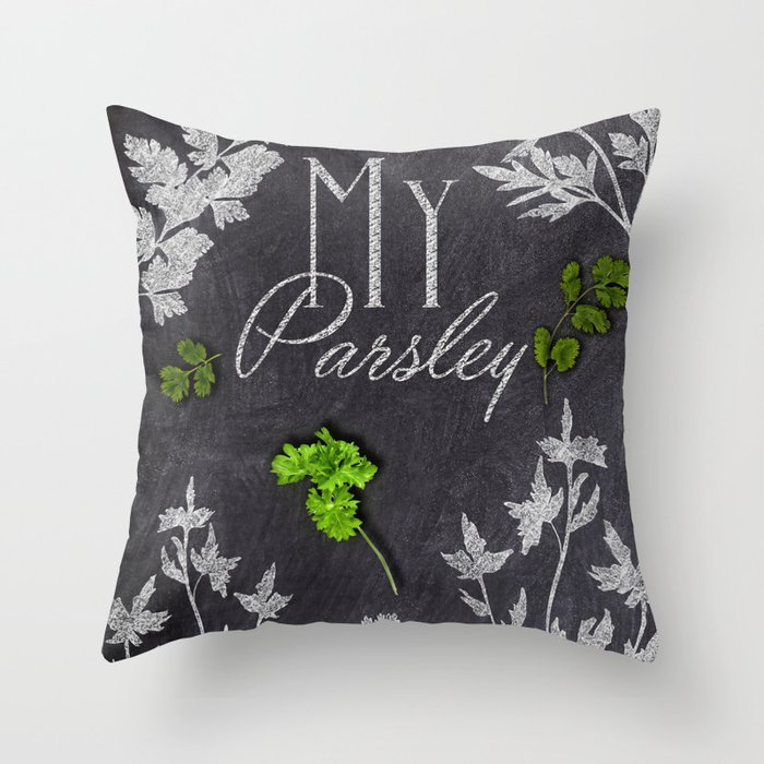 My Parsley Throw Pillow