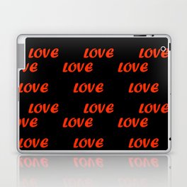 Red And Black Trendy Modern Love Collection Laptop Skin