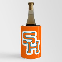 Sky High Athletics (Orange Background, Orange Letters) Wine Chiller