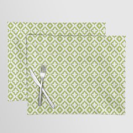 Light Green Ornamental Arabic Pattern Placemat