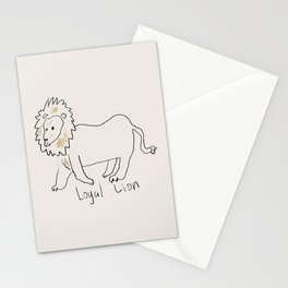 Loyal lion Stationery Card