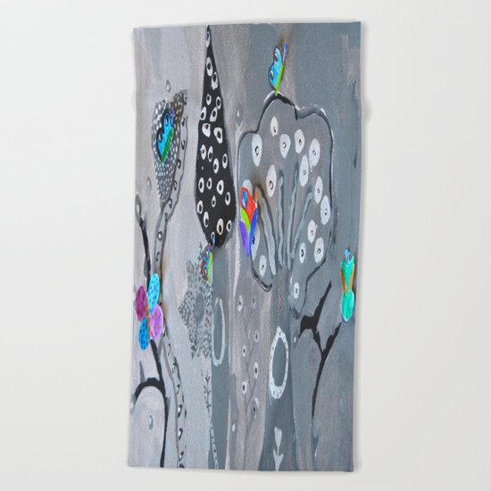 Paper Painting Forest #society6 Beach Towel