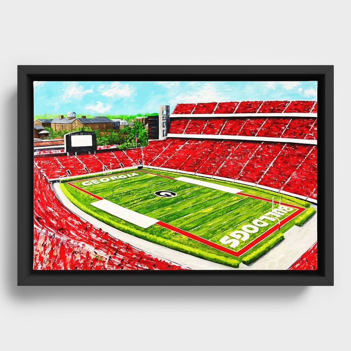 Homecoming in Athens Framed Canvas