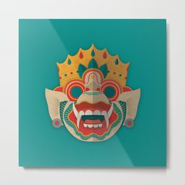 Paper Mask - Hanuman Metal Print | Animal, Pop Art, Nature 