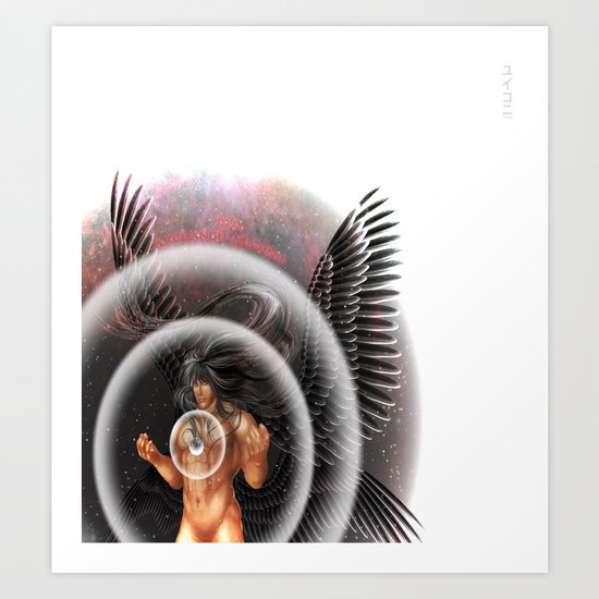 heavenly body - archangel micheal Art Print