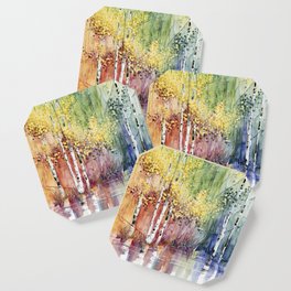 4 Season watercolor collection - summer Coaster