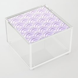 Lavender Pastel Art Deco Arch Pattern Acrylic Box