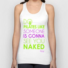 Do Pilates Naked Unisex Tank Top