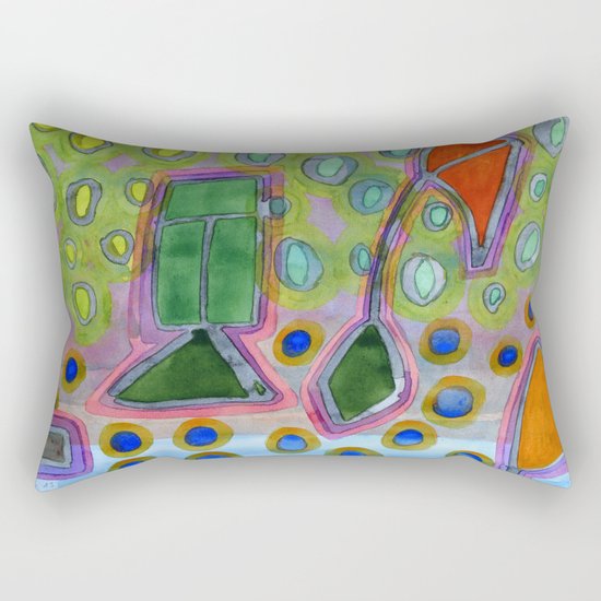 Colorful Kites Rectangular Pillow