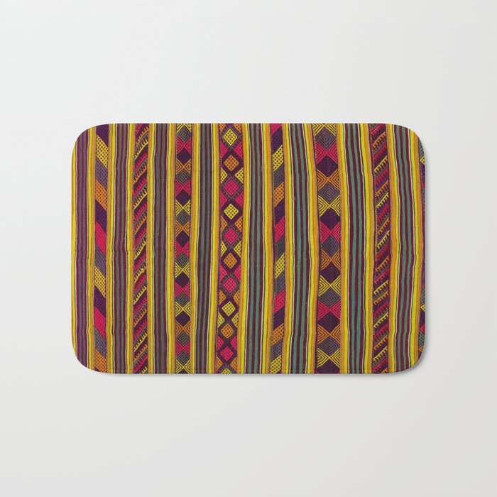 Traditional Moroccan Multicolour Design Bath Mat