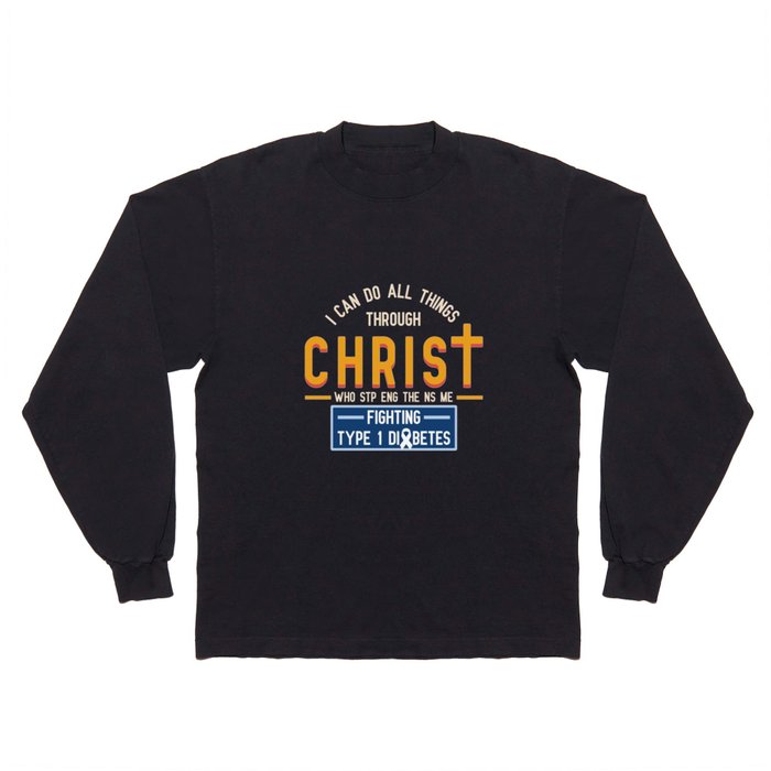 I Can Do All Things Through Christ Religious Diabetes Tee print