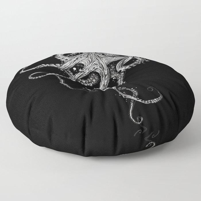 Octopus (black) Floor Pillow