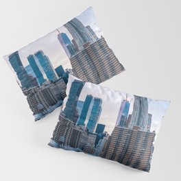  New York City | Brooklyn Bridge Sunset Views | Travel Photography Pillow Sham