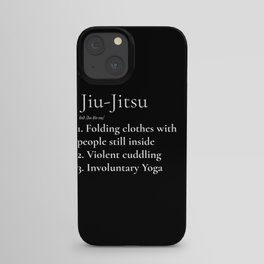 Jiu-Jitsu Definition Black iPhone Case