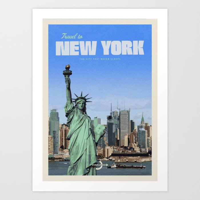 Travel to New York Art Print