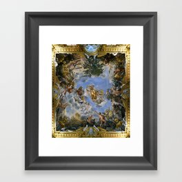 Palazzo Pitti (Florence) Ceiling Painting of the Sala Di Marte Framed Art Print